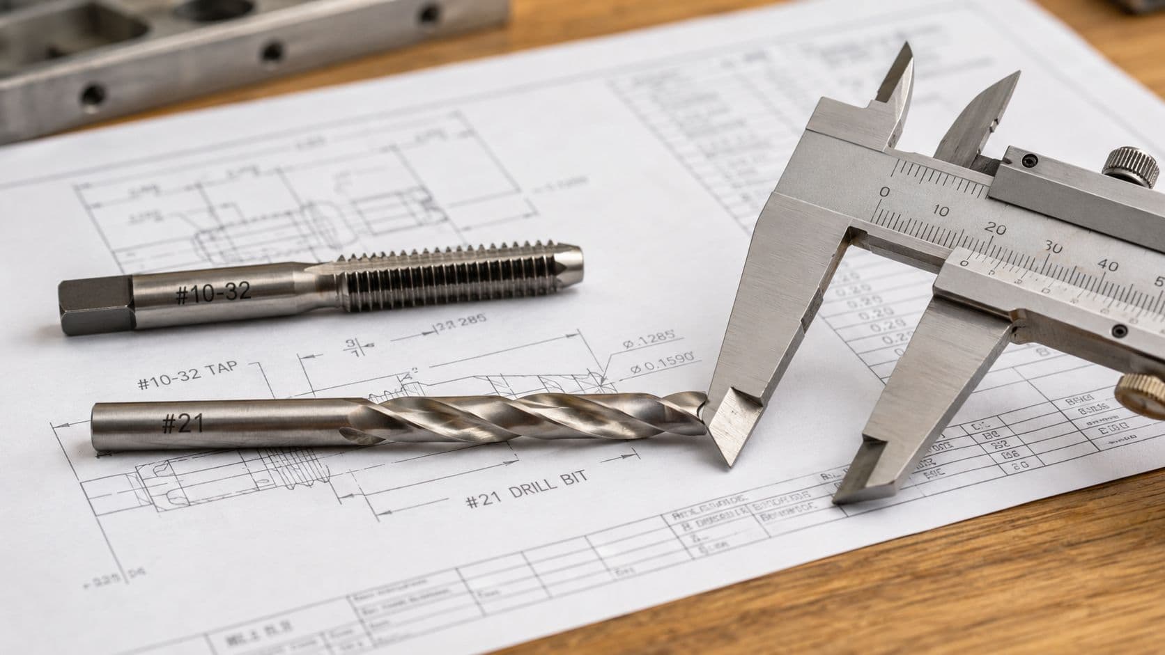 10-32 Drill Tap Size Reference Guide with Sizing Tables